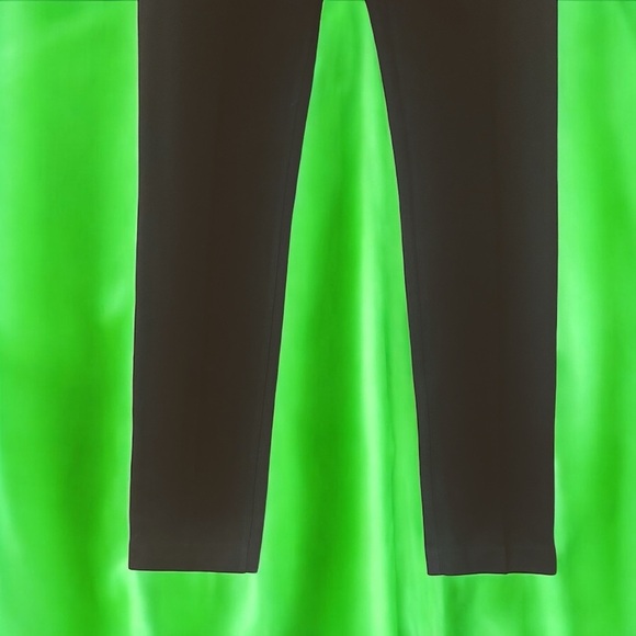 Caché Vintage Y2K Black Zipper Detail Ponte Slim Pants Size 4 - Picture 7 of 10
